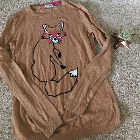 Old Navy Sweaters - B2G1Free 🔥 Old Navy Fox with Glasses Sweater, M Old Navy Sweaters - B2G1Free 🔥 Old Navy Fox with Glasses Sweater, M