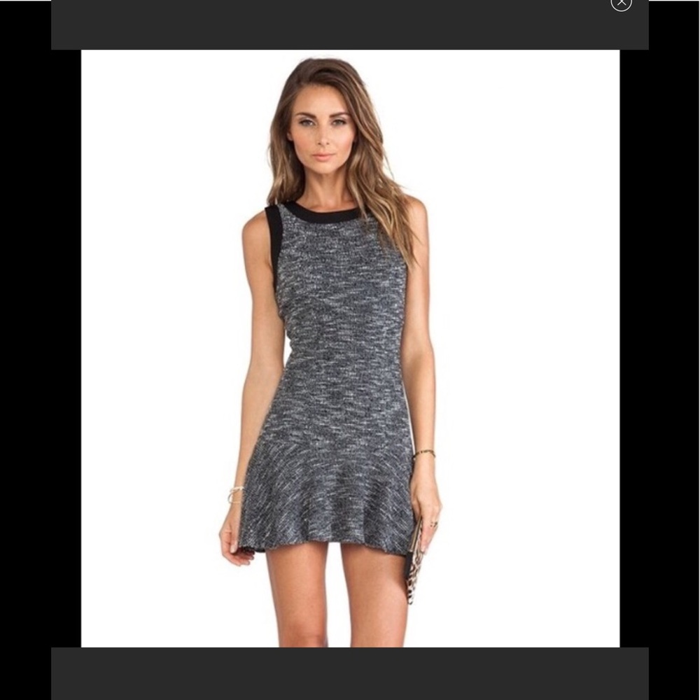 Black Tweed mini dress