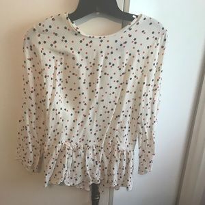 Polka dot blouse