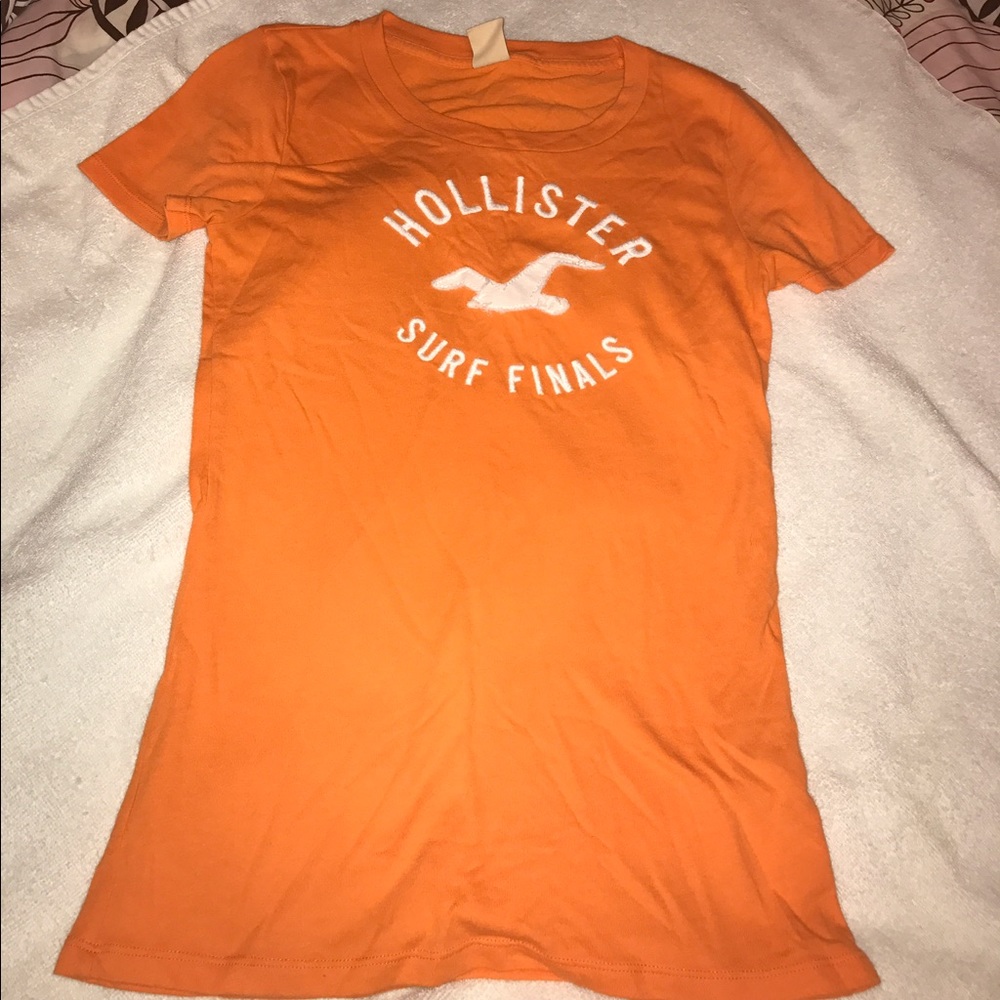 Hollister orange surfer t-shirt