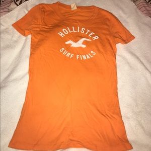 Hollister orange surfer t-shirt