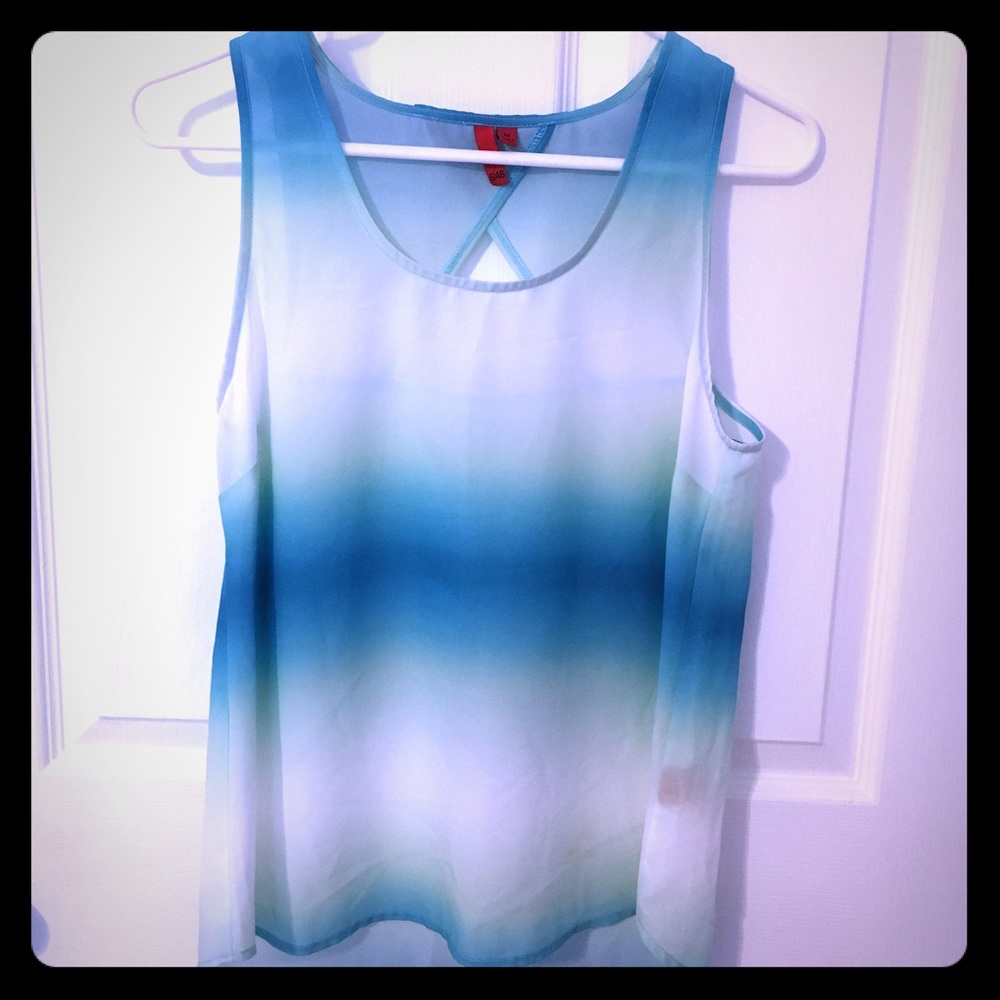 Ombre sleeveless blouse