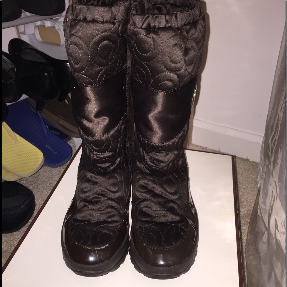 Coach chocolate boots