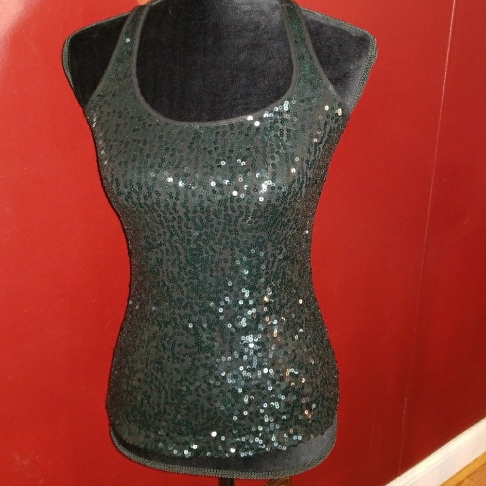 SEQUIN RACERBACK TANK