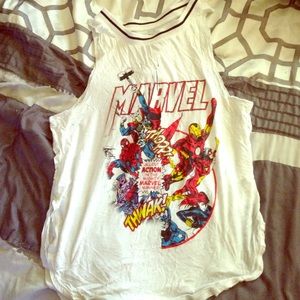 Marvel graphic tank top