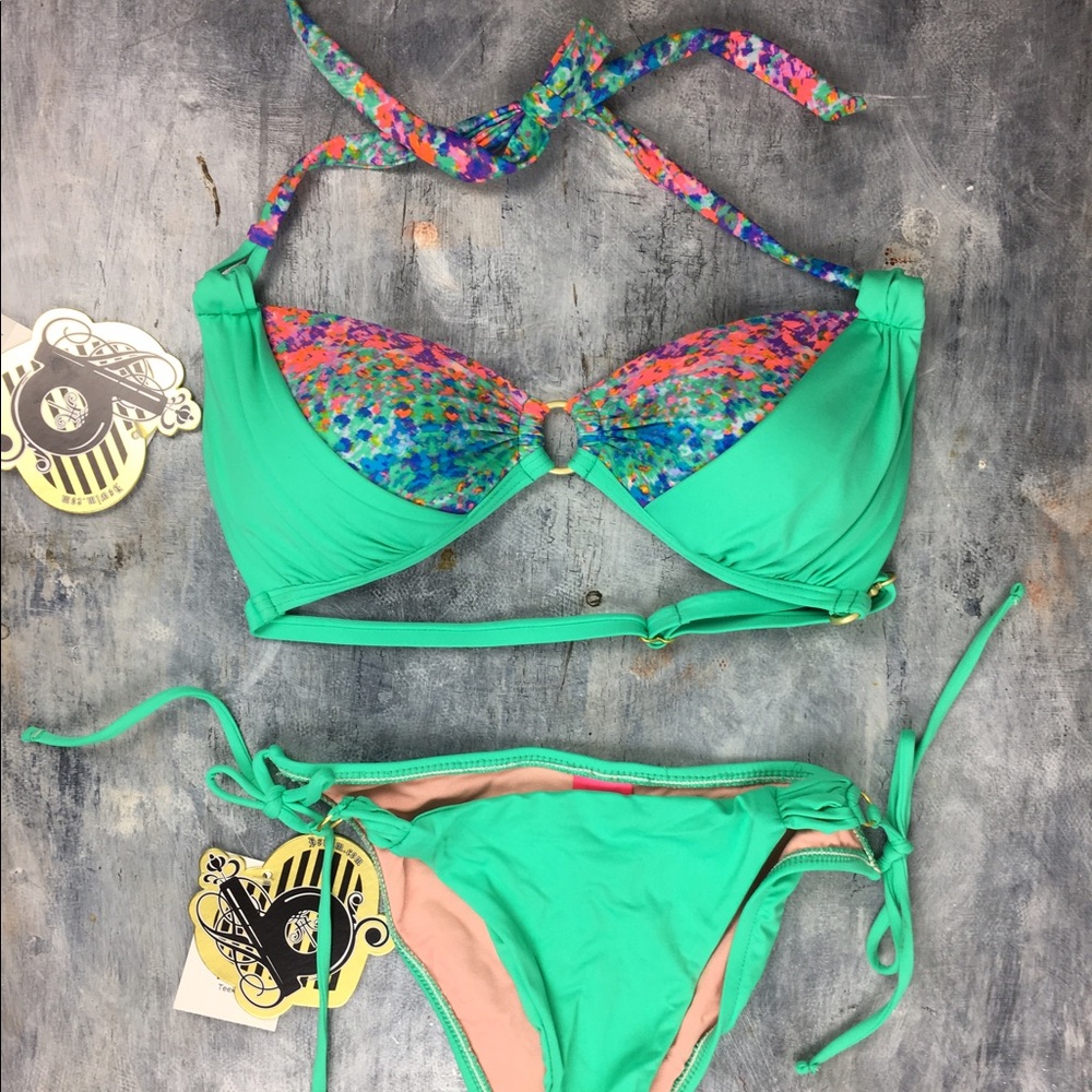B. Swim Bikini Top and Bottom. Acacia Swimwear.
