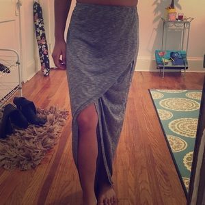 Grey maxi skirt