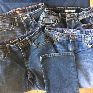 4 Pair Girls Sz 7 Jeans EUC