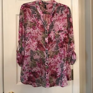Kut from the Kloth Floral Button down large