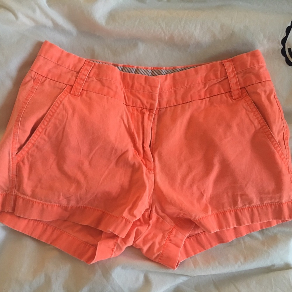 Neon Guava J.Crew Chino Shorts