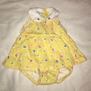 Yellow onesie dress
