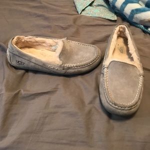 Grey ugg slippers