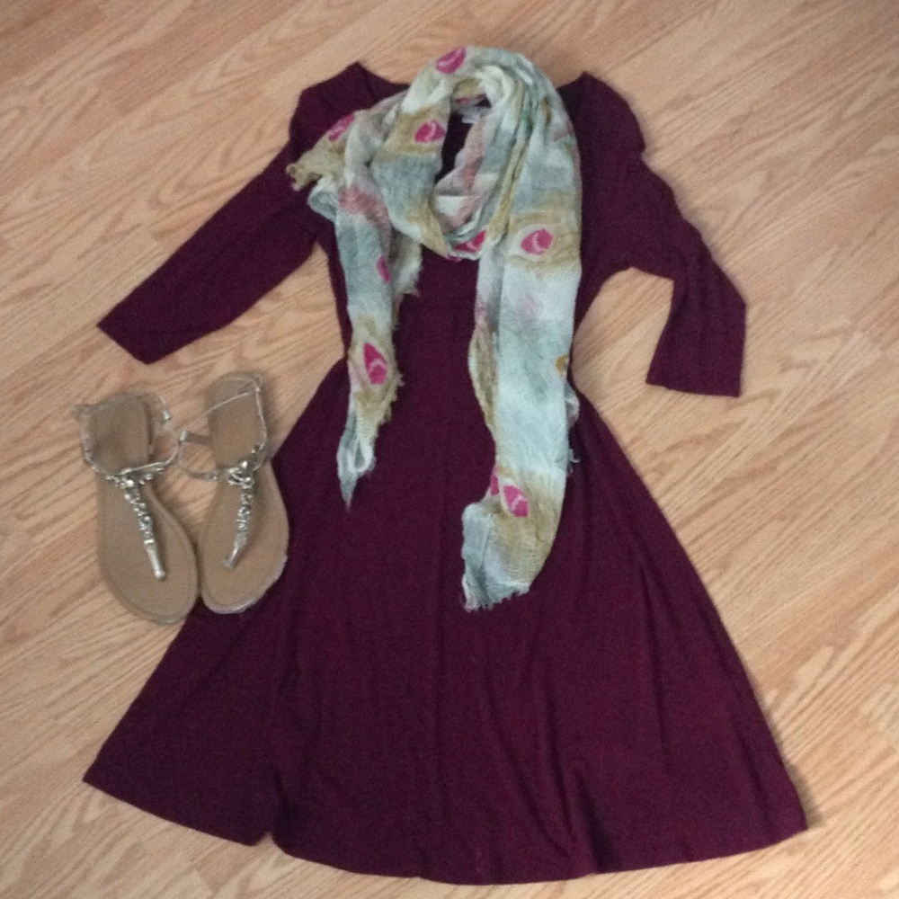 Purple skater dress