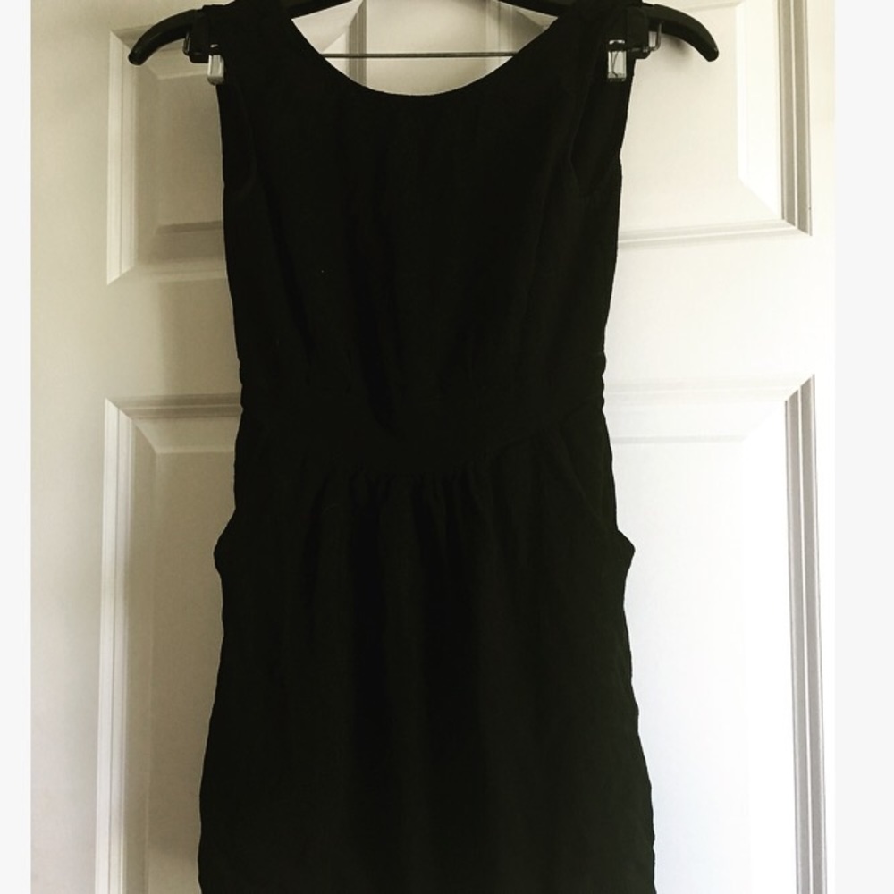SOLD Silence + Noise backless black dress