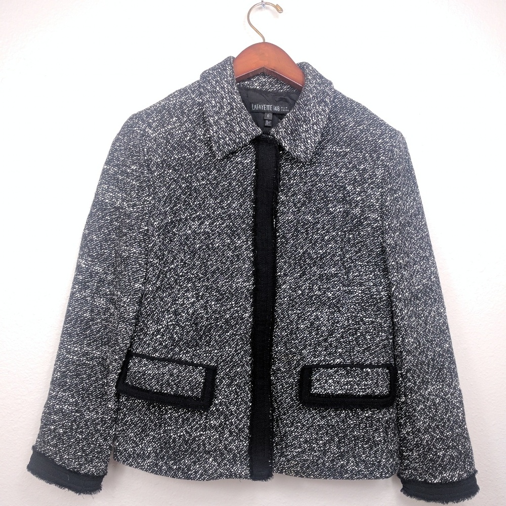 Lafayette 148 New York Wool Tweed Blazer