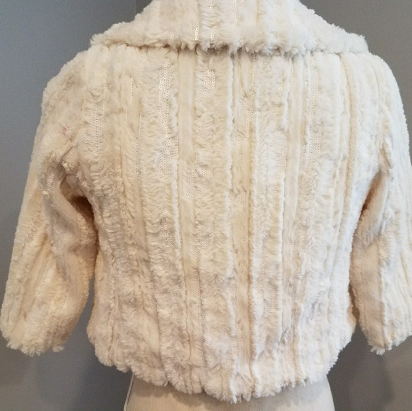 GIRLS Faux fur and sequin jacket - Picture 2 of 3