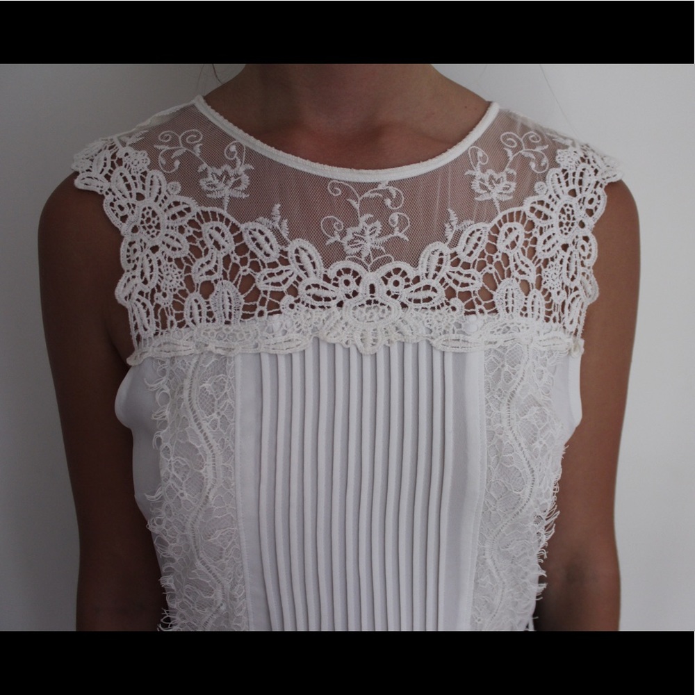 Black and White Lace Romper