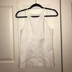 NWOT Lily Pulitzer white slim fitting tank top