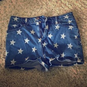 denim shorts from urban outfitters