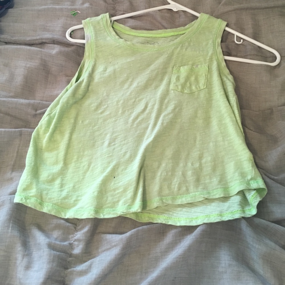 A bright green summery crop top from justice!!!!!!
