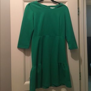 Emerald Green Boutique Peplum Dress