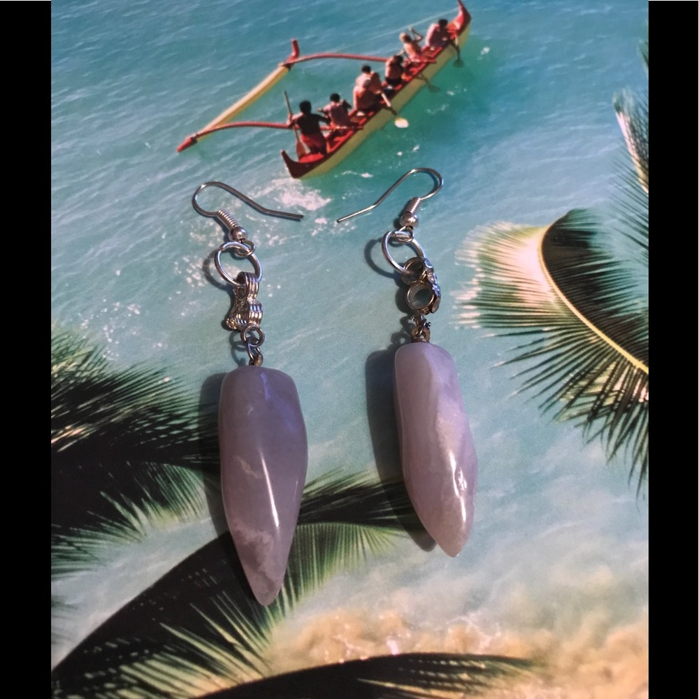 Stone earrings