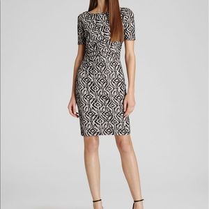 Reiss Women's Black Janella Bonded Lace Dress