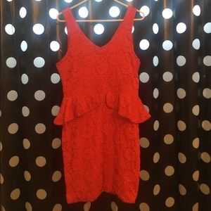 XL Elegant Peplum Dress