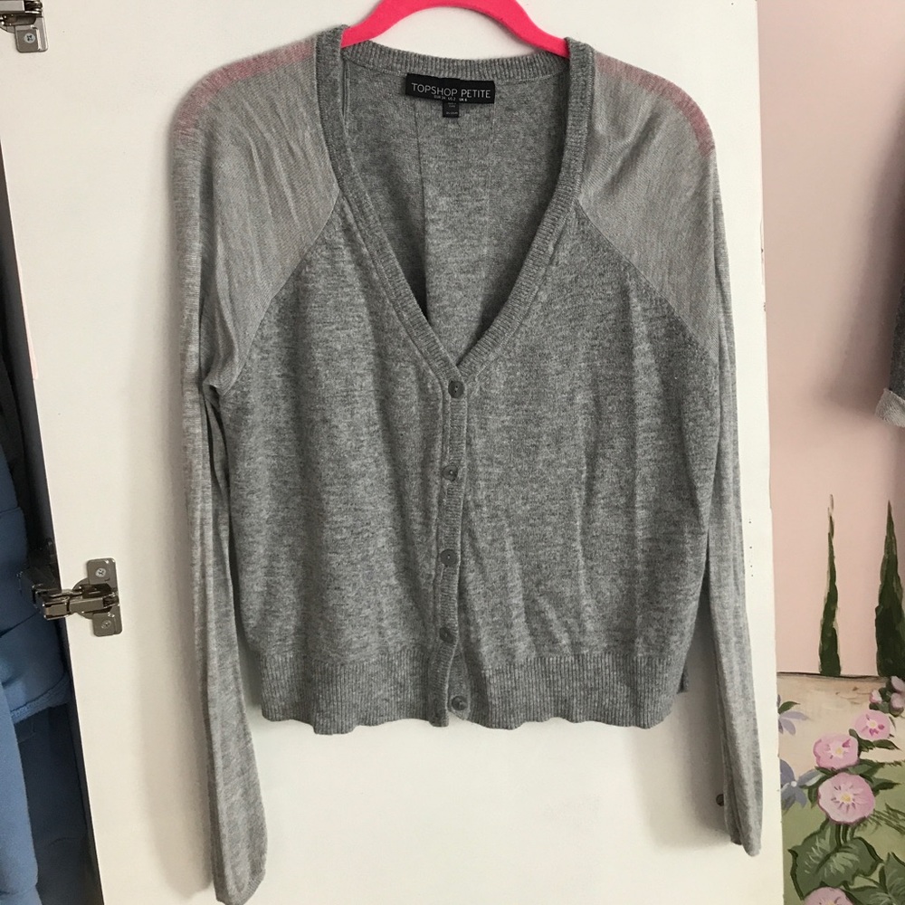 Grey cardigan