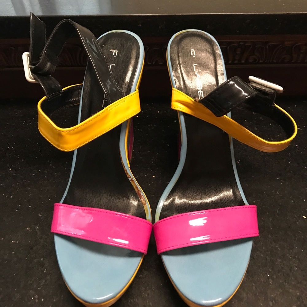 Size 10 colorful wedges