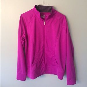 Under armour purple zip jacket