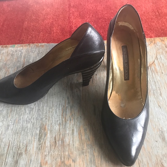 Vintage Walter Steiger Crocodile Print Slingback Pumps  Vintage Original classic pumps Walter Steiger