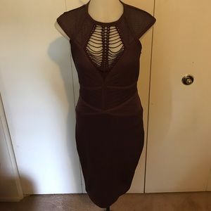 Knit cut out bandage boutique dress