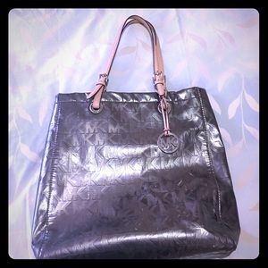 Michael Kors metallic tote