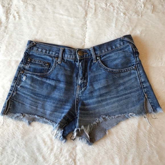 Free People Denim Cutoff Shorts - Picture 1 of 4