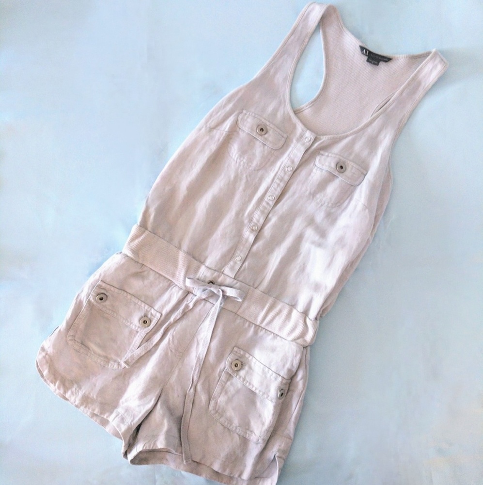 A|X Armani Exchange Linen Romper