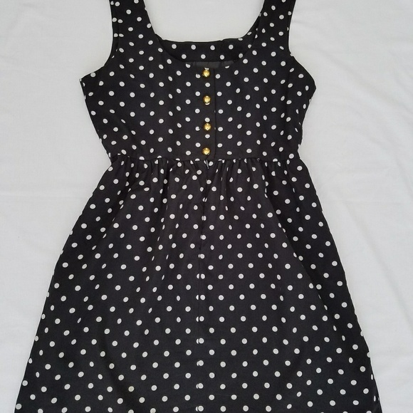 Forever 21 Black and White Polka Dot Dress - Picture 1 of 3
