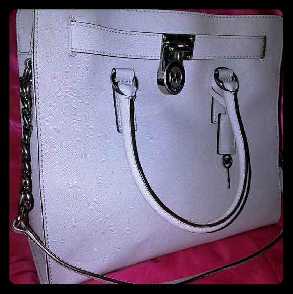 Michael Kors Large Gray Leather Hamilton ❤OFFERS❤