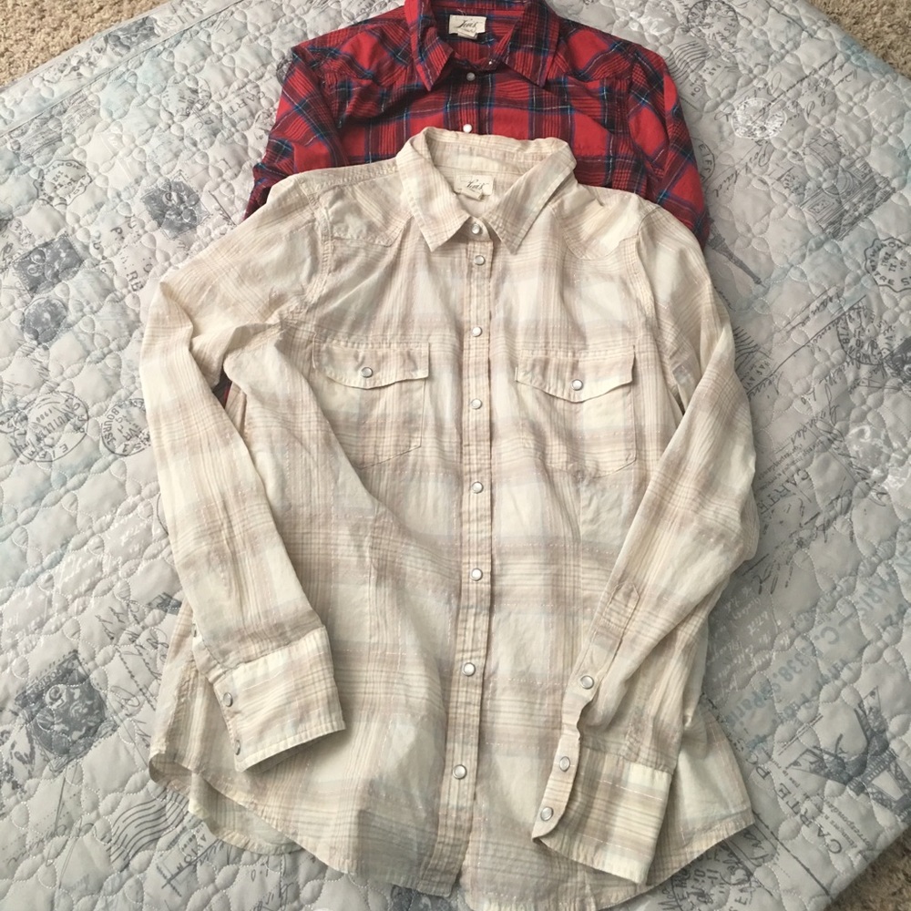 Levi's plaid shirt bundle