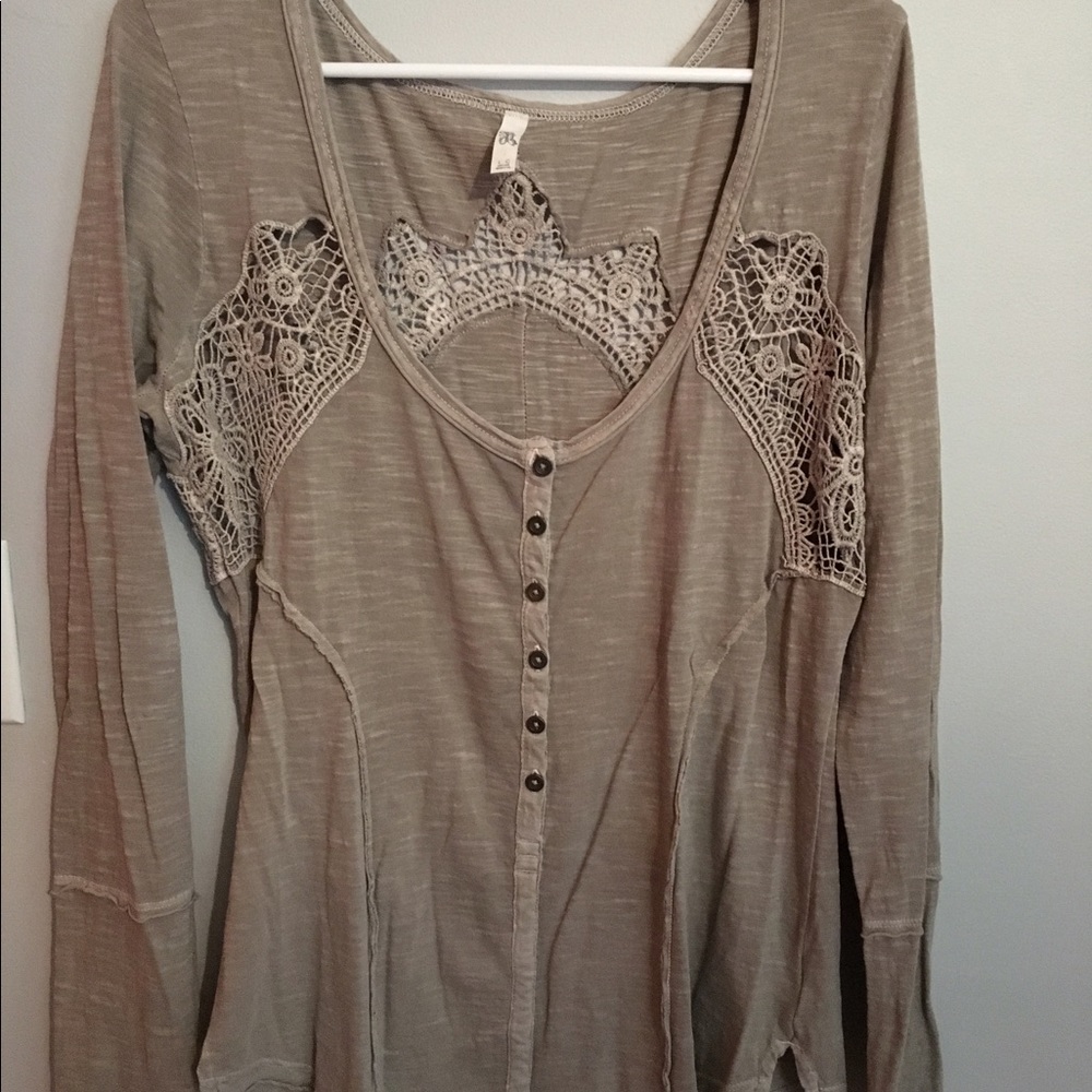 Free People Lace Long Sleeve
