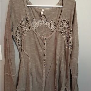 Free People Lace Long Sleeve