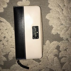 Cream and black KATE SPADE wallet