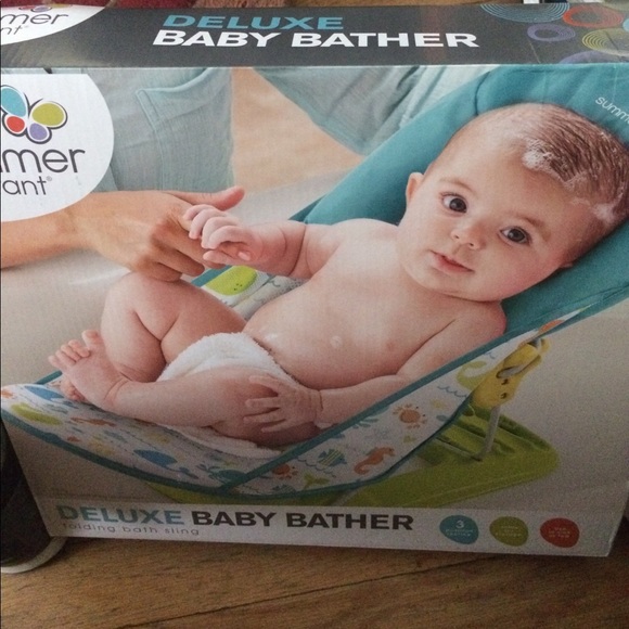 deluxe baby bather folding bath sling