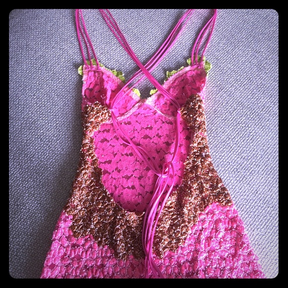 Couture* Hand painted sexy dress - Never Worn! - Picture 8 of 8