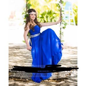 Gorgeous royal blue formal dress
