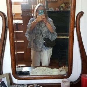 Vintage navy leather Gucci bag w/ orig box & dust