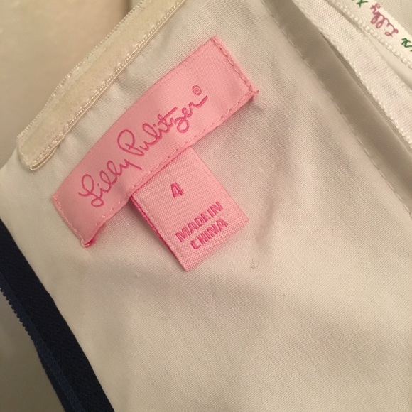 NWT Navy Embroidered Lilly Pulitzer Shift - Picture 6 of 6