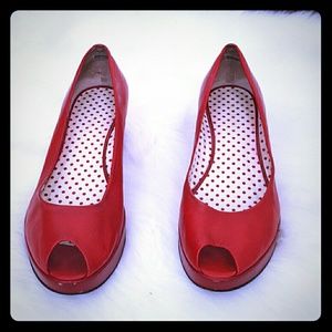 BCBG GIRLS Red Wedges