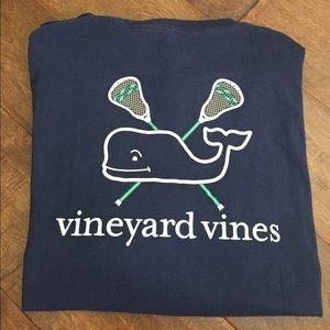 XL(18) boys Vineyard Vines navy blue long sleeve