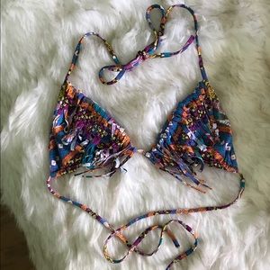 Billabong fringe bikini top